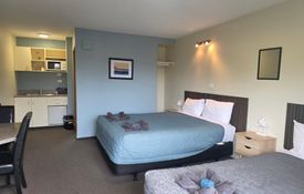 Downstairs queen + single